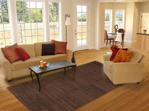Indo-Nepal Brown Hand Knotted 80 X 100  Area Rug 151-18337 Image 5