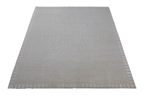 Modern Grey Hand Knotted 80 X 100  Area Rug 151-18338 Image 7