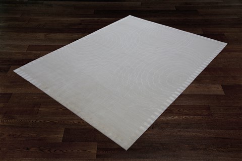 Modern Grey Hand Knotted 80 X 100  Area Rug 151-18338 Image 10