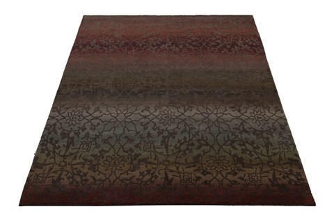 Indo-Nepal Multicolor Hand Knotted 80 X 100  Area Rug 151-18341 Image 9