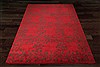 Indo-Nepal Red Hand Knotted 100 X 140  Area Rug 151-18344 Thumb 2