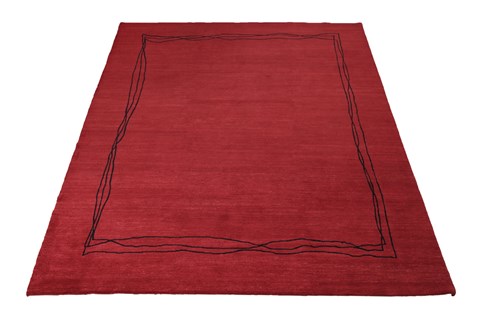 Indo-Nepal Red Hand Knotted 80 X 100  Area Rug 151-18345 Image 6