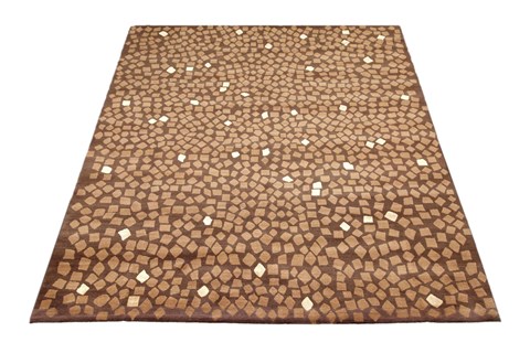 Modern Brown Hand Knotted 80 X 100  Area Rug 151-18348 Image 6
