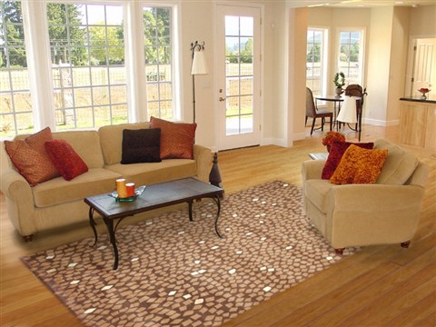 Modern Brown Hand Knotted 80 X 100  Area Rug 151-18348 Image 4