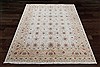 Tabriz White Square Hand Knotted 10 X 10  Area Rug 151-18352 Thumb 4