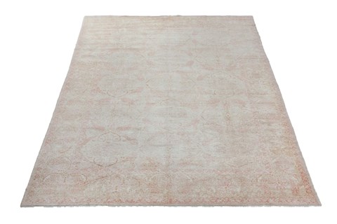 Modern White Hand Knotted 93 X 138  Area Rug 151-18354 Image 1