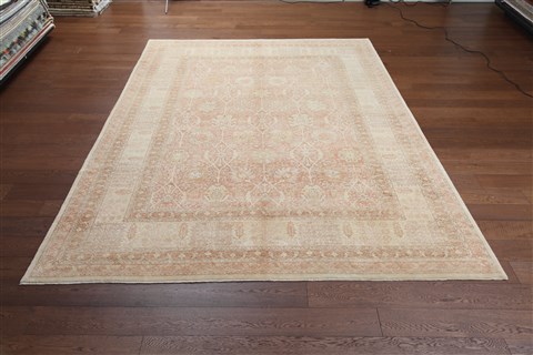 Modern Red Hand Knotted 95 X 139  Area Rug 151-18355 Image 3