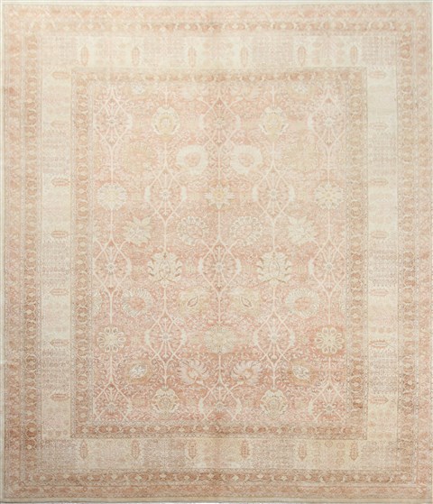 Modern Red Hand Knotted 95 X 139  Area Rug 151-18355 Image 0