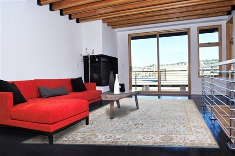 Kashan Blue Hand Knotted 810 X 117  Area Rug 151-18356 Image 3