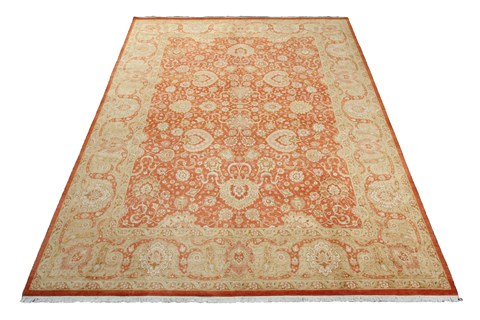 Chobi Red Hand Knotted 100 X 144  Area Rug 151-18362 Image 4