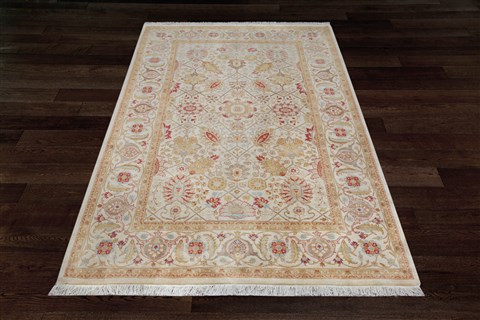 Chobi White Hand Knotted 40 X 60  Area Rug 151-18363 Image 9