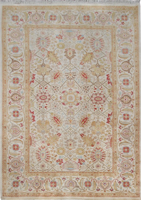 Chobi White Hand Knotted 40 X 60  Area Rug 151-18363 Image 0