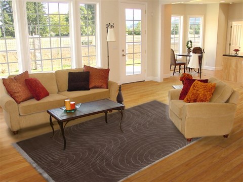 Modern Brown Hand Knotted 80 X 100  Area Rug 151-18364 Image 3