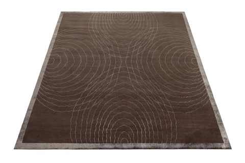 Modern Brown Hand Knotted 80 X 100  Area Rug 151-18364 Image 8