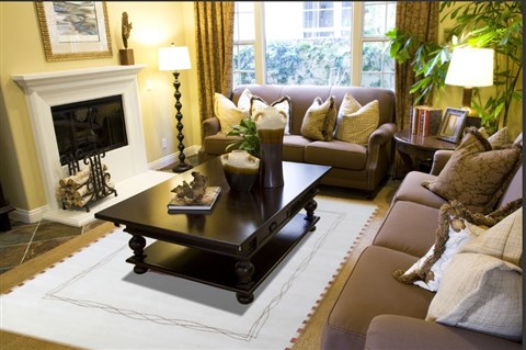 Modern White Hand Knotted 80 X 100  Area Rug 151-18365 Image 4