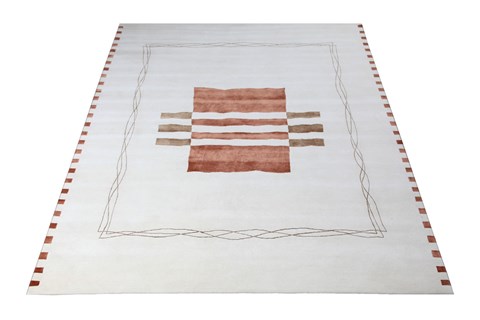 Modern White Hand Knotted 80 X 100  Area Rug 151-18365 Image 10