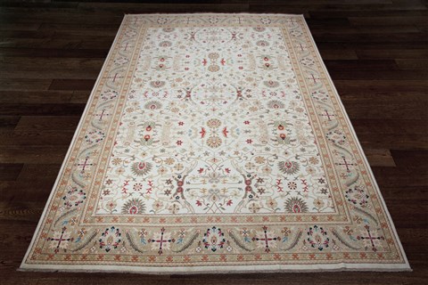 Ziegler White Hand Knotted 120 X 180  Area Rug 151-18366 Image 1