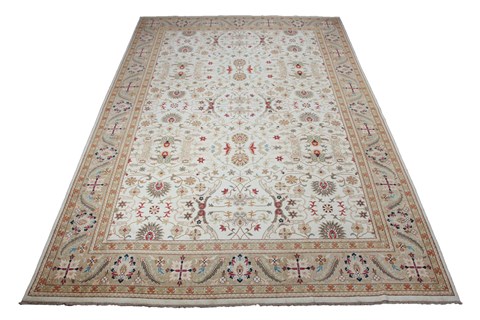 Ziegler White Hand Knotted 120 X 180  Area Rug 151-18366 Image 3
