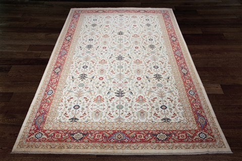 Ziegler White Hand Knotted 120 X 180  Area Rug 151-18367 Image 2