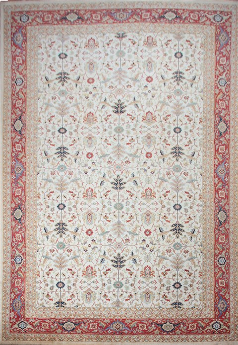 Ziegler White Hand Knotted 120 X 180  Area Rug 151-18367 Image 0
