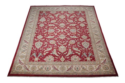 Jaipur Red Hand Knotted 120 X 150  Area Rug 151-18377 Image 2