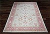 Oushak White Hand Knotted 100 X 160  Area Rug 151-18379 Thumb 1