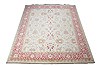 Oushak White Hand Knotted 100 X 140  Area Rug 151-18380 Thumb 1