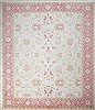 Oushak White Hand Knotted 100 X 140  Area Rug 151-18380 Thumb 0