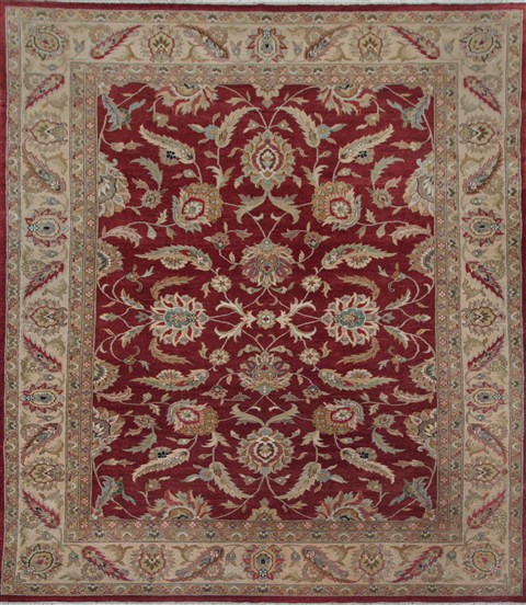 Jaipur Red Hand Knotted 90 X 120  Area Rug 151-18381 Image 0