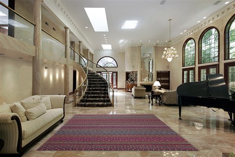 Gabbeh Multicolor Hand Knotted 80 X 100  Area Rug 151-18382 Image 3