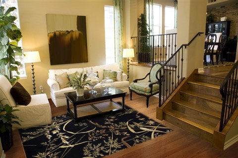 Modern Black Hand Knotted 80 X 100  Area Rug 151-18383 Image 3