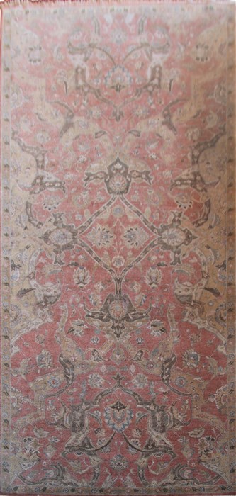 Modern Red Hand Knotted 68 X 159  Area Rug 151-18386 Image 0