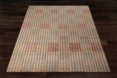 Indo-Nepal Multicolor Hand Knotted 80 X 100 Area Rug 151-18389 Image 7