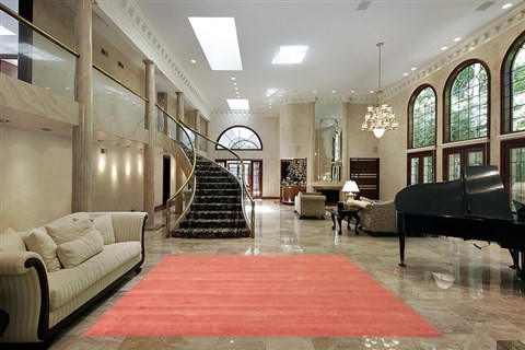 Indo-Nepal Red Hand Knotted 80 X 100  Area Rug 151-18390 Image 1