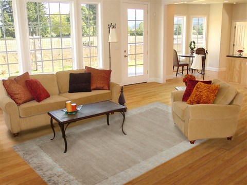 Indo-Nepal Brown Hand Knotted 80 X 100  Area Rug 151-18393 Image 4