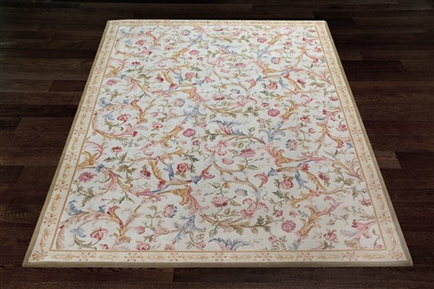 Sino-Persian White Hand Knotted 90 X 120  Area Rug 151-18397 Image 7