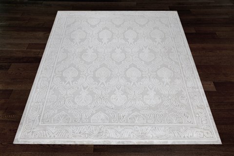 Indo-Nepal Grey Square Hand Knotted 10 X 10  Area Rug 151-18399 Image 3