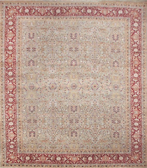 Haji Jalili White Hand Knotted 120 X 150  Area Rug 151-18401 Image 0