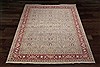 Haji Jalili White Hand Knotted 120 X 150  Area Rug 151-18401 Thumb 1