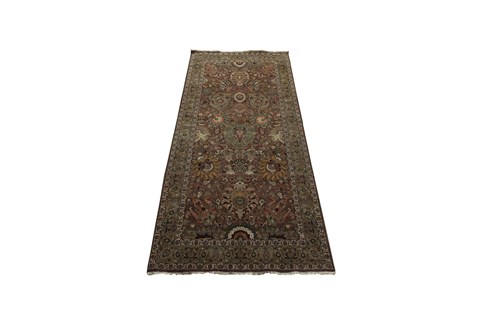 Haji Jalili Red Runner Hand Knotted 51 X 102  Area Rug 151-18402 Image 1