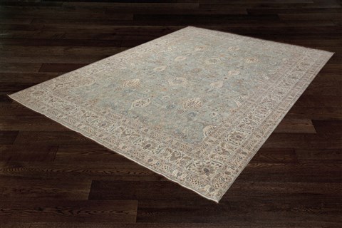 Haji Jalili Blue Square Hand Knotted 10 X 10  Area Rug 151-18403 Image 18