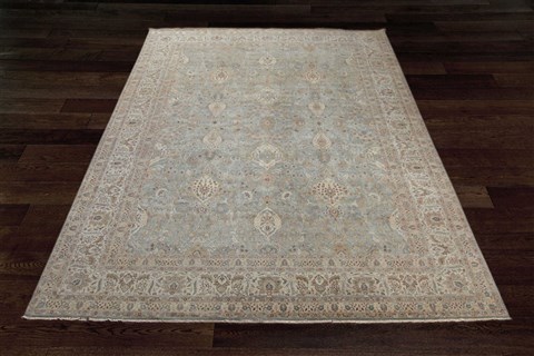 Haji Jalili Blue Square Hand Knotted 10 X 10  Area Rug 151-18403 Image 1