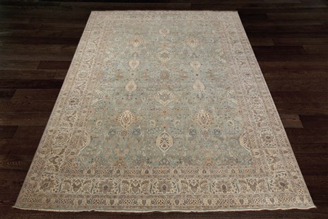 Haji Jalili Blue Square Hand Knotted 10 X 10  Area Rug 151-18403 Image 10