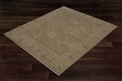 Haji Jalili Brown Square Hand Knotted 10 X 10  Area Rug 151-18405 Image 5