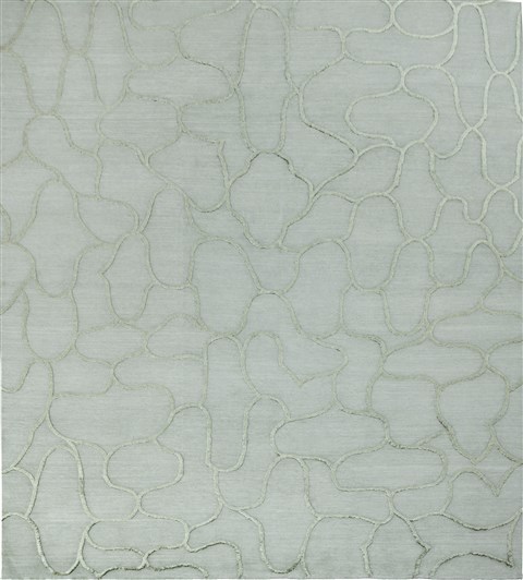 Indo-Nepal Grey Hand Knotted 80 X 100  Area Rug 151-18407 Image 0