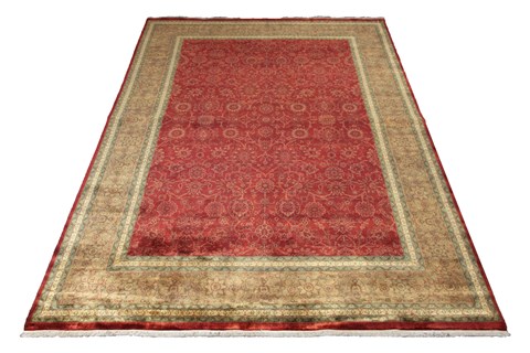 Herati Red Hand Knotted 100 X 140  Area Rug 151-18408 Image 3
