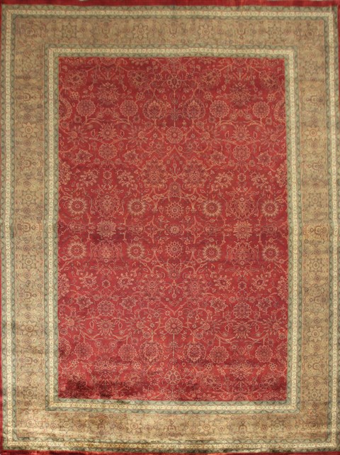 Herati Red Hand Knotted 100 X 140  Area Rug 151-18408 Image 0
