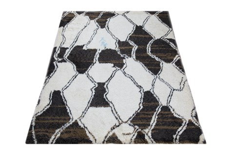 Modern Multicolor Hand Knotted 60 X 80  Area Rug 151-18409 Image 9