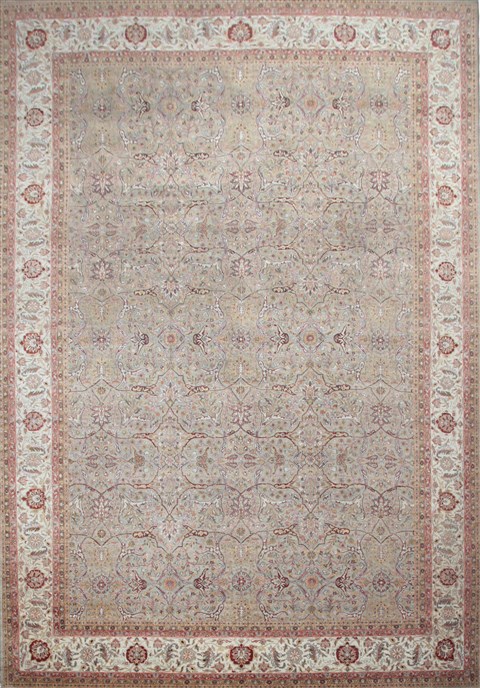 Haji Jalili Grey Hand Knotted 120 X 180  Area Rug 151-18411 Image 0