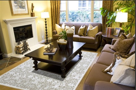 Indo-Nepal Grey Hand Knotted 80 X 100  Area Rug 151-18412 Image 4